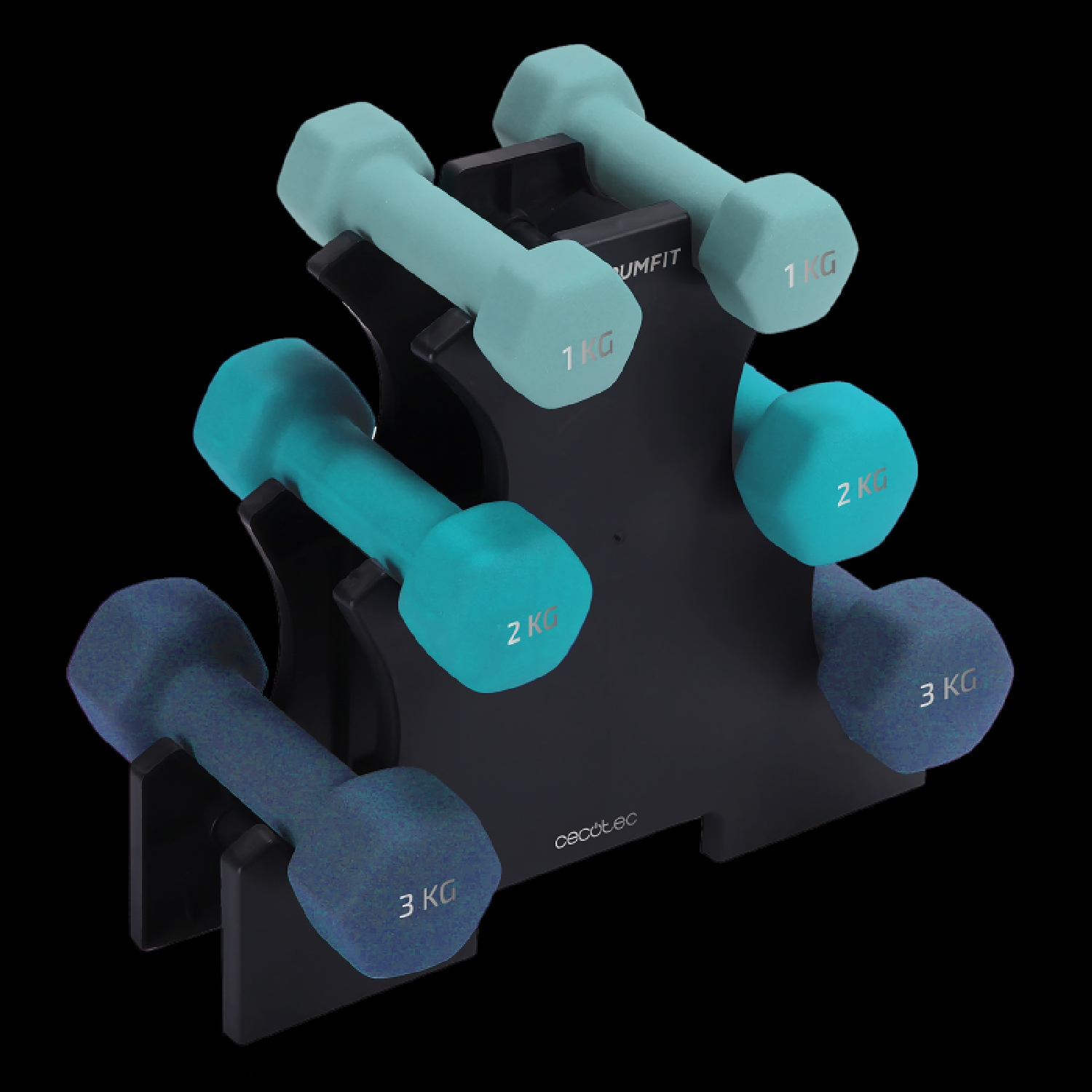 cecotec Mancuerna Drumfit Dumbbell 123 Neoprene Set