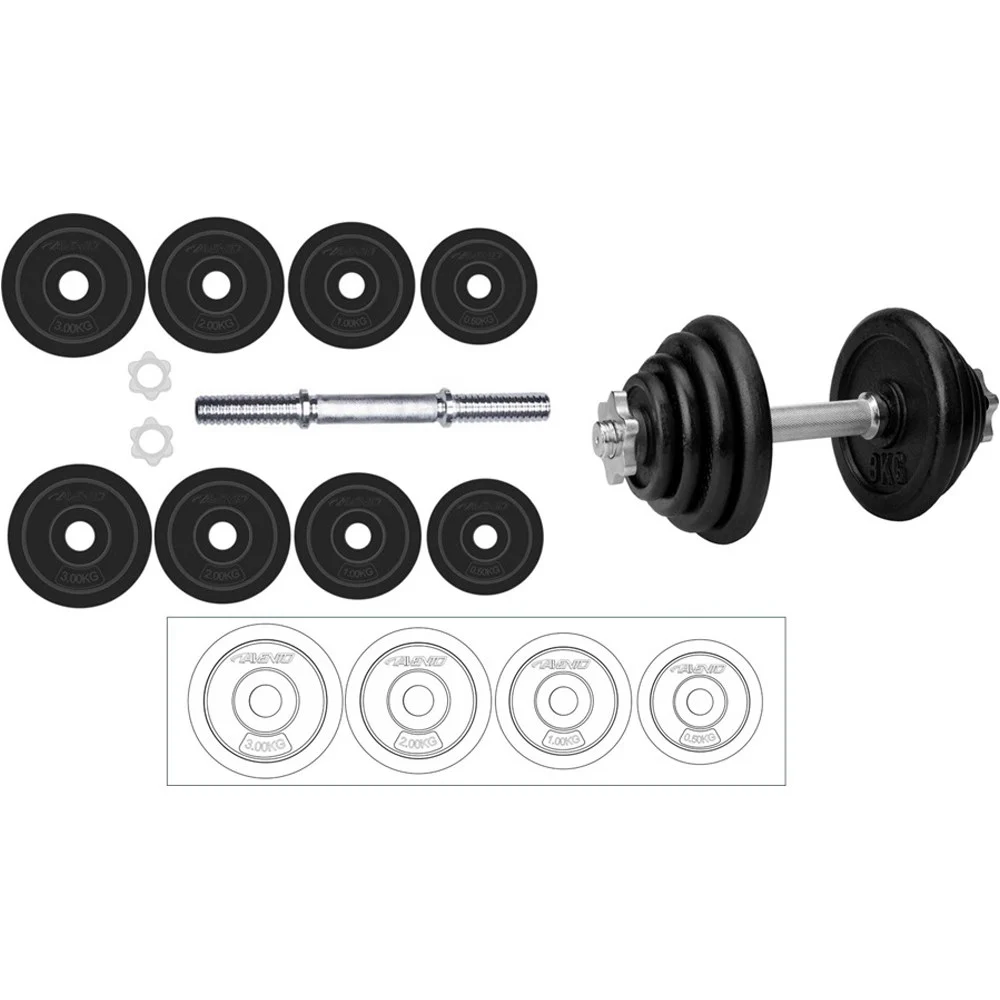 Avento Dumbell Adjustable 15 Kg Mancuernas