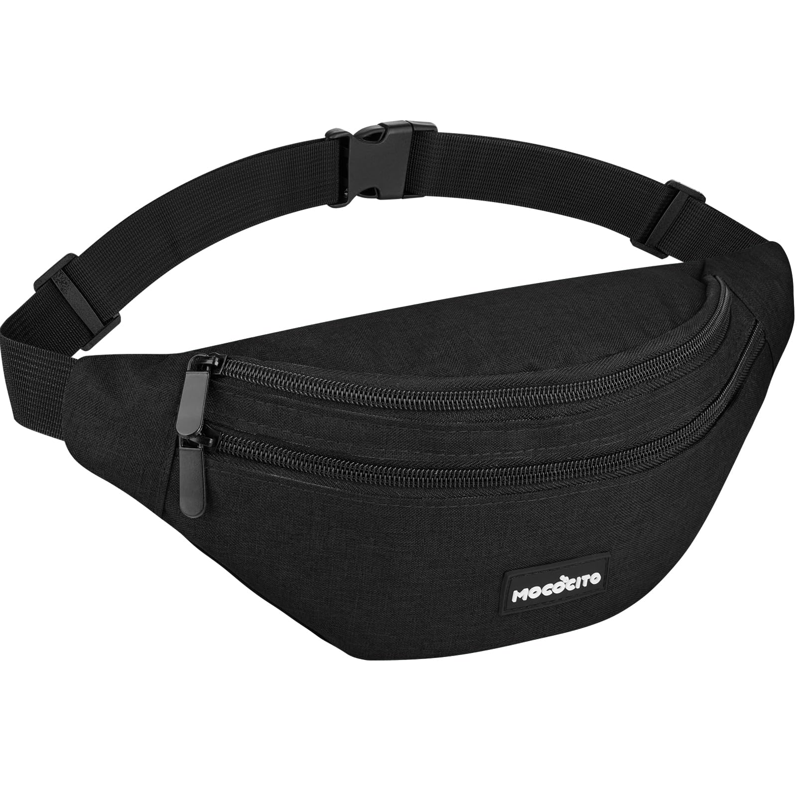 MOCOCITO Riñonera Hombre Mujer, Riñonera Impermeable Bolso de Cintura Deportiva con Cinturón Ajustable, Bolsos