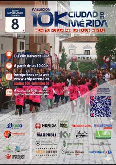 IV 10K Ciudad de Mérida — Asfalto, 10K, Merida, Badajoz