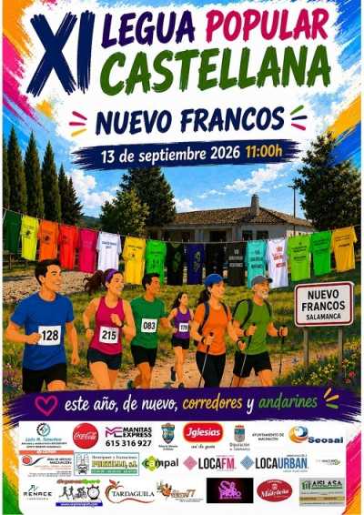 Cartel de XI Carrera Popular en Nuevo Francos
