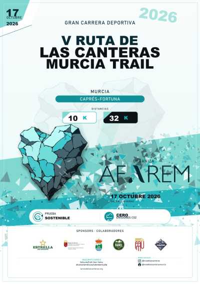 Cartel de Ruta de las Canteras Murcia Trail