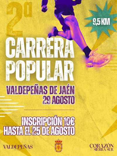 Carrera Popular Valdepeñas — Asfalto, 9.5K, Valdepeñas de Jaén, Jaén