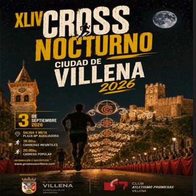 Cartel de XLIV Cross Nocturno Villena