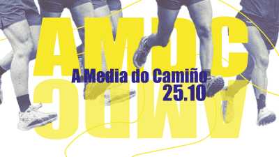 Cartel de A Media do Camiño