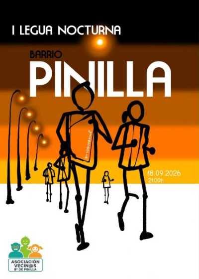 Cartel de I Legua Nocturna Barrio de Pinilla
