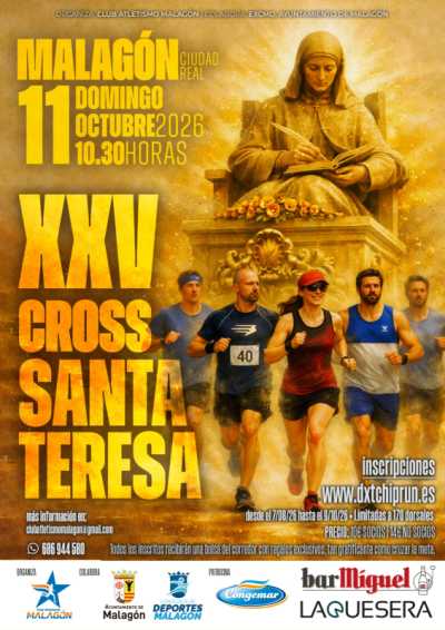 Cartel de XXV Cross Urbano Ciudad de Santa Teresa