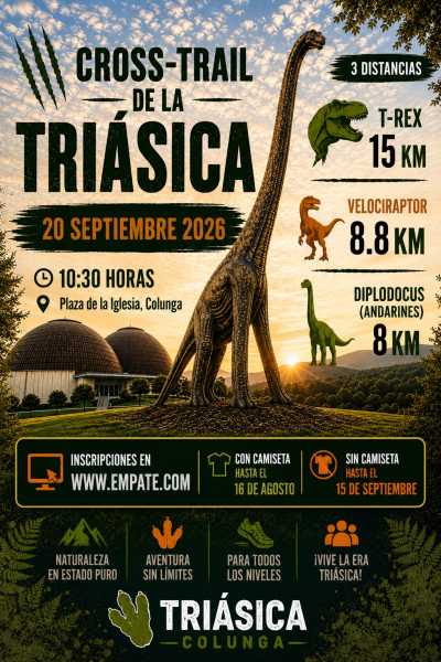 Cartel de Cross Trail la Triásica