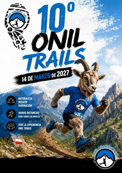 Cartel de 10º Trail Onil