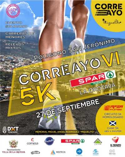 Cartel de VI Carrera Correayo Spar Tenerife