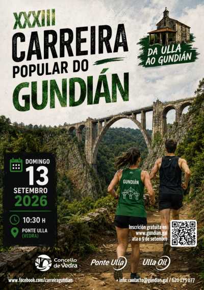 Cartel de 33ª Carreira Popular Gundián