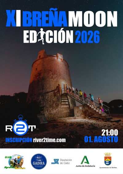 Cartel de XI Breña Trail Moon Barbate