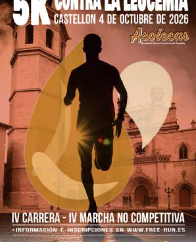 Cartel de Carrera Solidaria Contra la Leucemia