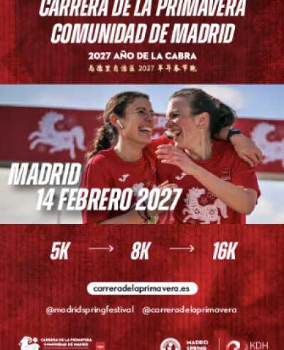 Cartel de Carrera de la Primavera Comunidad de Madrid
