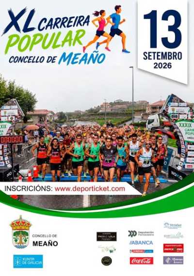 Cartel de XL Carreira Popular Concello de Meaño