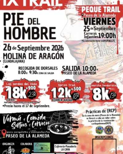 Cartel de IX Trail Pie del Hombre