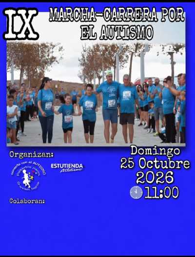 Cartel de IX Marcha-Carrera Por el Autismo