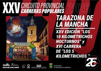 XXV Carrera Tarazona de la Mancha — Asfalto, 10K, Tarazona de la Mancha, Albacete