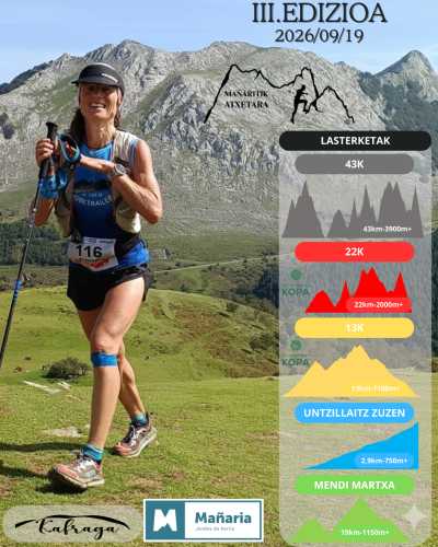 Manaritik Atxetara — Trail, 43K, Mañaria, Bizkaia