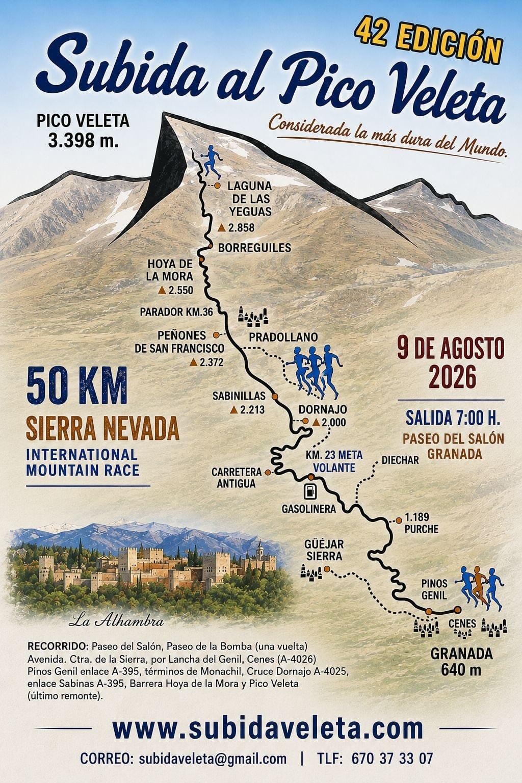 Cartel de XLII Subida al Pico Veleta