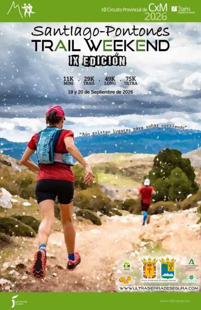 Cartel de Santiago Pontones Trail Weekend