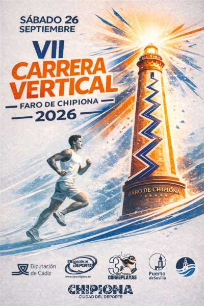 Cartel de VII Carrera Vertical Faro de Chipiona