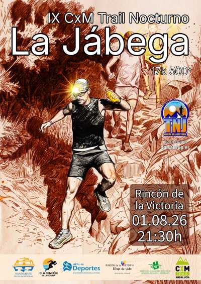 Cartel de IX Trail Nocturno la Jábega