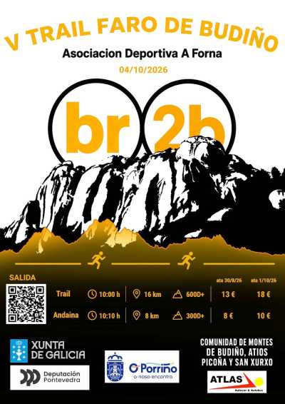 Cartel de V Trail Faro de Budiño