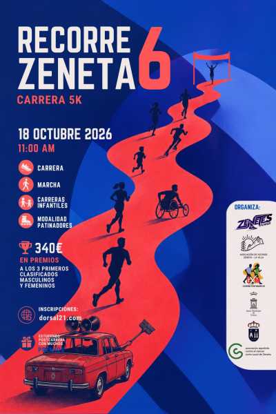 Cartel de VI Carrera Popular Recorre Zeneta