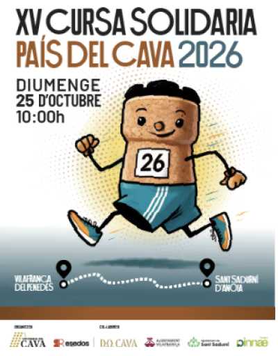 Cartel de XV Cursa Solidaria País del Cava