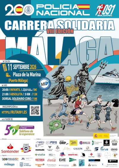 Cartel de VIII Carrera Solidaria Ruta 091