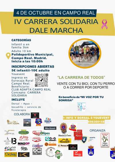 Cartel de IV Carrera Solidaria Dale Marcha