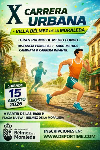 X Carrera Urbana Villa de Belmez de la Moraleda — Asfalto, 5K, Belmez de la Moraleda, Jaén