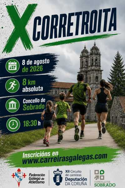 X Corretroita Popular Concello de Sobrado — Asfalto, 8K, Sobrado, A Coruña