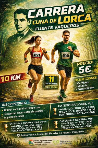 Cartel de IX Carrera Popular Cuna de Lorca