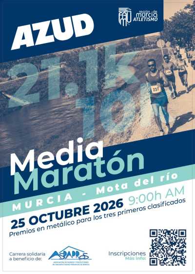 Cartel de Media Maratón AZUD Murcia