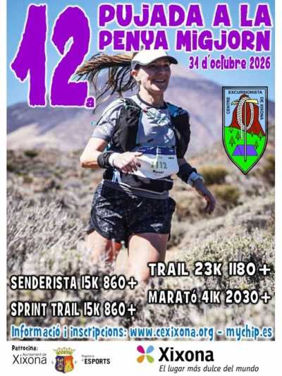 Cartel de 12º Pujada a la Penya Migjorn