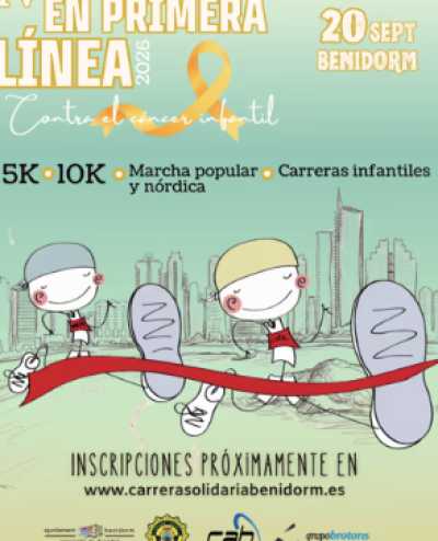 Cartel de IV Carrera Solidaria en Primera Línea