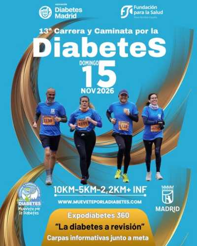 13ª Carrera y Caminata Popular por la Diabetes — Asfalto, 10K, Madrid, Madrid