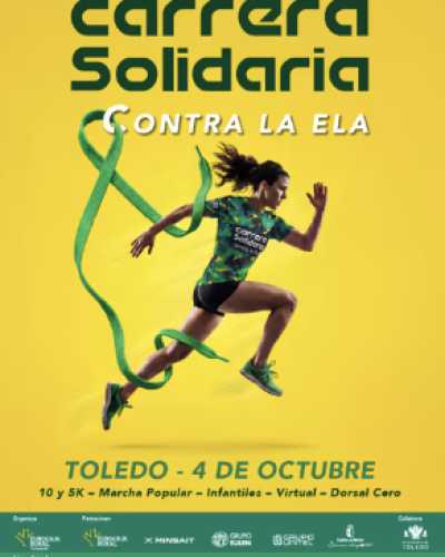 Cartel de Carrera Solidaria Fundación Eurocaja Rural Contra la Ela