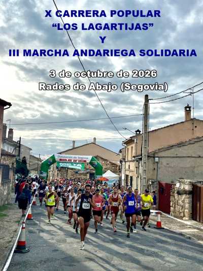 Cartel de X Carrera Popular Los Lagartijas