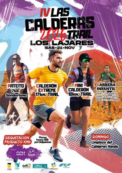 Cartel de IV Trail las Calderas