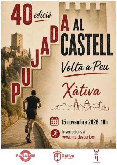 Cartel de XL Pujada al Castell de Xativa