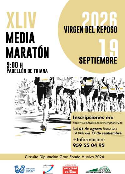 Cartel de XLIV Media Maratón Virgen del Reposo