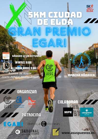 Cartel de X 5K Ciudad de Elda