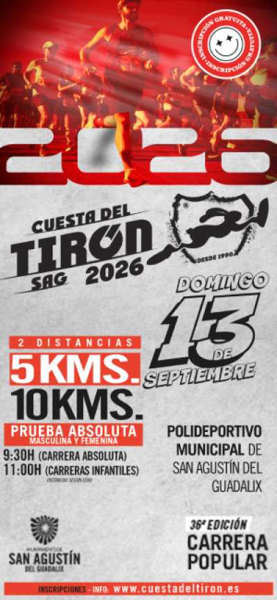 Cartel de 36ª Cuesta del Tirón San Agustín del Guadalix