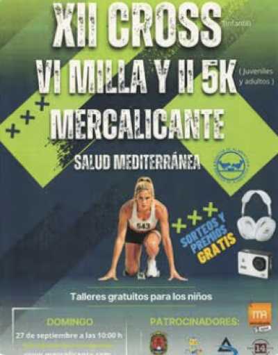 Cartel de XII Cross Mercalicante Salud Mediterránea