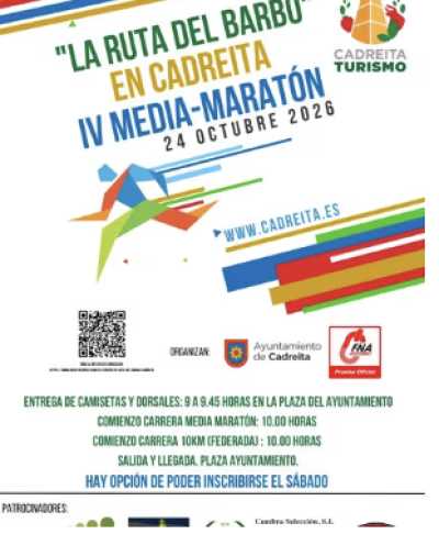 Cartel de IV Media Maratón La Ruta del Barbo