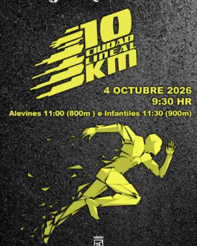 Cartel de 10 Km Ciudad Lineal