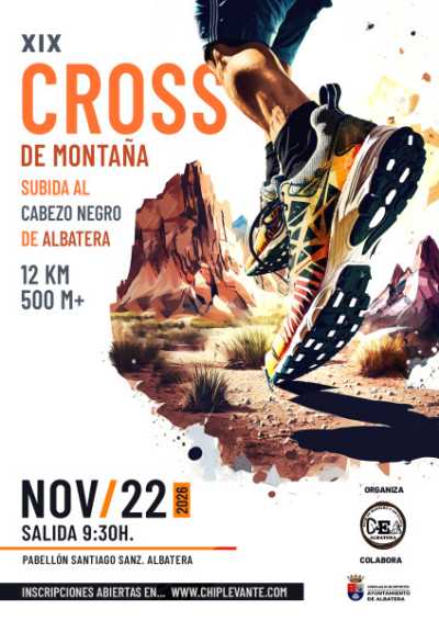 Cartel de XIX Cross de Montaña Subida al Cabezo Negro